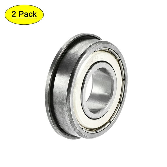 FR8ZZ Flange Ball Bearing 1/2"x1-1/8"x5/16" Double Shielded Chrome Steel Bearings 2 pcs