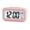 Pink, variant on Small Digital Alarm Clock With Gentle Up Sound And Adjustable Brightness