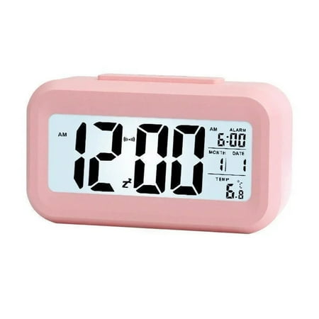 Small Digital Alarm Clock With Gentle Up Sound And Adjustable Brightness