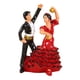thumbnail image 4 of Figura de novios, adorno de mesa, escultura romántica coleccionable de pareja borde negro, 4 of 8