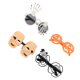 thumbnail image 5 of KAKOWELY 4 piezas de gafas decorativas para Halloween, gafas decorativas para fiestas, gafas de Halloween, 5 of 5