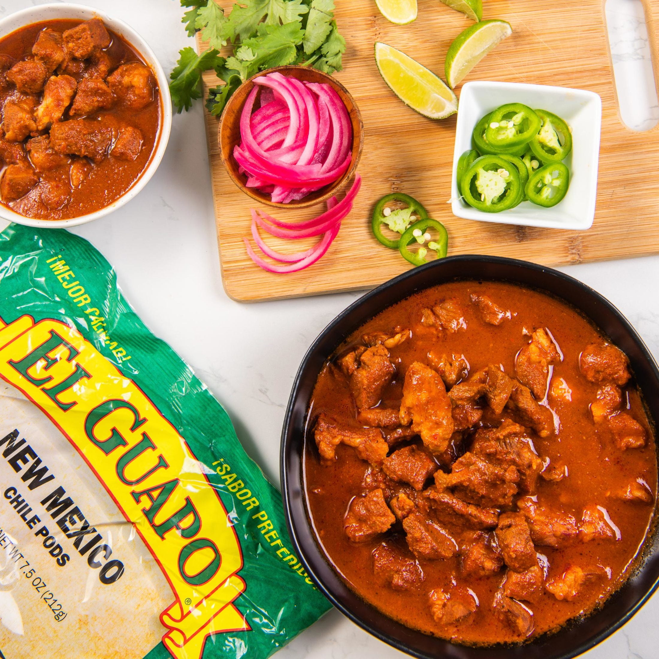 (7 pack) El Guapo Whole New Mexico Chili Pods, 2.5 oz Bag