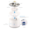 thumbnail image 4 of BeaconPet Upgrade 2.4L Pet Water Fountain Automatic Electric Circulating Pet Water Fountain Dogs / Cats Drinking Bowl Water Dispenser with Filter， White, 4 of 8