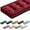 Dark Red, variant on Bench Cushions for Indoor Furniture 48x18 Inch Velvet Kitchen Dining Piano Window Seat Cushion, Tufted Patio Porch Swing Thicken Bench Pad Memory Foam(Ivory White)