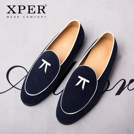 

Fashion Shoes Men Handmade Slip-On Casual Dress Shoes Wear Comfort Loafers Male Breathable Footwear Soft Red