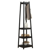 Roundhill Furniture Vassen 3-Tier Storage Shelve Coat Rack
