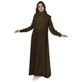 thumbnail image 5 of Bimba Women Islamic Prayer Dress With Hijab Cuff Sleeves Traditional Muslim Abaya Dresses, 5 of 7