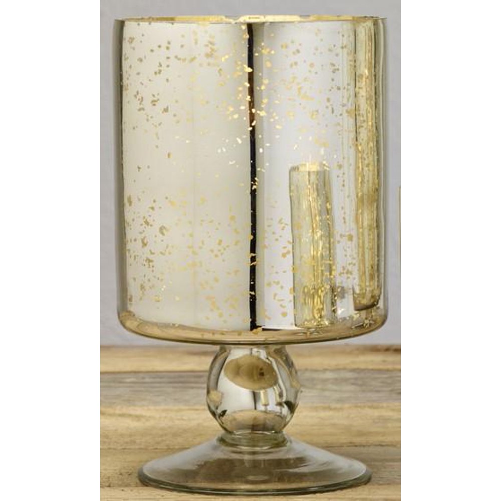 Large Mercury Glass Pedestal Pillar and Votive Candle Holder Walmart
