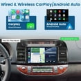 thumbnail image 4 of [2G+64G] Car Radio for Toyota Camry 2000 2001 2002 2003 2004 2005 2006, Android Camry Stereo with 9 inch Touch Screen, Carplay/Android Auto/1080P/Bluetooth/WiFi +AHD Backup Camera, 4 of 8