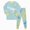 G863-Light Blue, variant on HFHAPW Toddler Boys Girls Pajamas 2 Piece Set Long Sleeve Pullover Top and Pants Print Pjs Sleepwear Fall Winter Pj Clothing Outfit