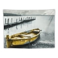 thumbnail image 5 of Orinice Boat Pier Lake Tapestry Wall Hanging Unique Style Graphic Tapestries Home Wall Decor Art for Living Room Bedroom Apartment Farmhouse Dorm 40x30inch, 5 of 6