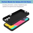 thumbnail image 2 of eBizWare Cell Phone Cases For Samsung Galaxy A14 5G 6.6", Drop Resistant Lightweight Slim And Shockproof Protective Soft Silicone Phone Cover for Galaxy A14 5G -Black, 2 of 6
