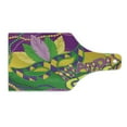 thumbnail image 2 of Mardi Gras Cutting Board, Colorful Bands Vivid Beads Feathers and Crown, Decorative Tempered Glass Cutting and Serving Board, Wine Bottle Shape, Lime Green Magenta, by Ambesonne, 2 of 5