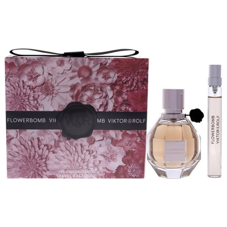 Viktor and Rolf Flowerbomb 2 Pc Gift Set - 1.7oz EDP Spray, 10ml EDP Spray