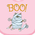 thumbnail image 4 of Inktastic Boo with Mummy Cat Boys or Girls Baby Bib, 4 of 4