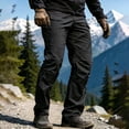 thumbnail image 6 of Men Stretch Straight Leg Cargo Pants 6 Pocket Breathable Fishing Trousers, 6 of 10