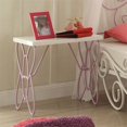 thumbnail image 2 of Bowery Hill Table de Chevet en Blanc et Violet Clair, 2 of 2