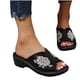 thumbnail image 4 of Sandalias de verano para mujer, zapatillas ligeras, tacones de cuña informales, zapatos de mujer Wmkox8yii  ytu10556, 4 of 9