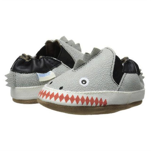 Zapatos para Bebé Primeros Pasos Antideslizantes Robeez Dino Dan Pale Grey