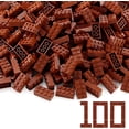 thumbnail image 7 of 100pcs 2x4 Bricks Reddish Brown Pieces Reddish Brown Parts Building kit Creative Play Set Classic Blocks Toy Compatible with 3001 Major Brands, 7 of 7