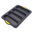 thumbnail image 2 of Slot French Stick Loaf Bread Pan Tin Molds Cake Baking Mold Kitchen Accessory, 2 of 6