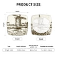 thumbnail image 6 of Lsque Dutch Windmill Printed Square Couch Cushion Covers, Floral Sofa Cushion Covers Replacement, Stretch Couch Covers for Couch-16.9in, 6 of 9