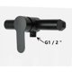 thumbnail image 2 of Grifo de ducha para baño, grifo de ducha de acero inoxidable negro para bañera, cabezal de ducha montado en la pared, 2 of 5