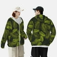 thumbnail image 6 of Balery Tropical Palm Leaves Fern Leaf Men's Women's UPF 50+ Sun Protection Lightweight Hoodie Performance Long Sleeve Shirt for Fishing Running-Large, 6 of 9