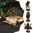 thumbnail image 2 of Monkey King Master and Apprentice Ornament Tea Pet Desktop DecorationθÆ S9Q6, 2 of 6