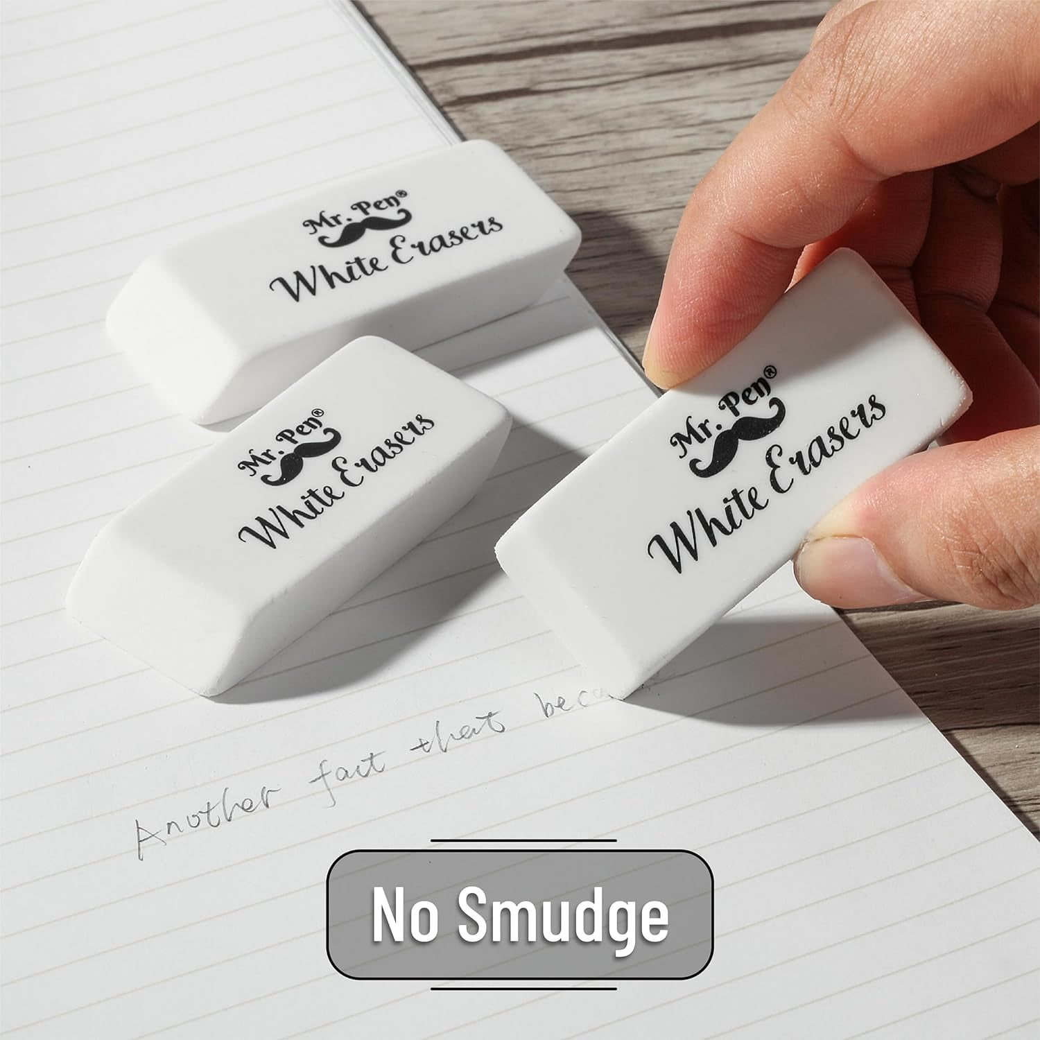 Mr. Pen- Erasers, 48 Pack, White Pencil Eraser, Erasers for Pencils, Mr Pen Erasers, Erasers for All Occasions