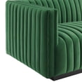 thumbnail image 6 of Modway Conjure Channel Tufted Performance Velvet 6-Piece Sectional in Black Emerald, 6 of 10