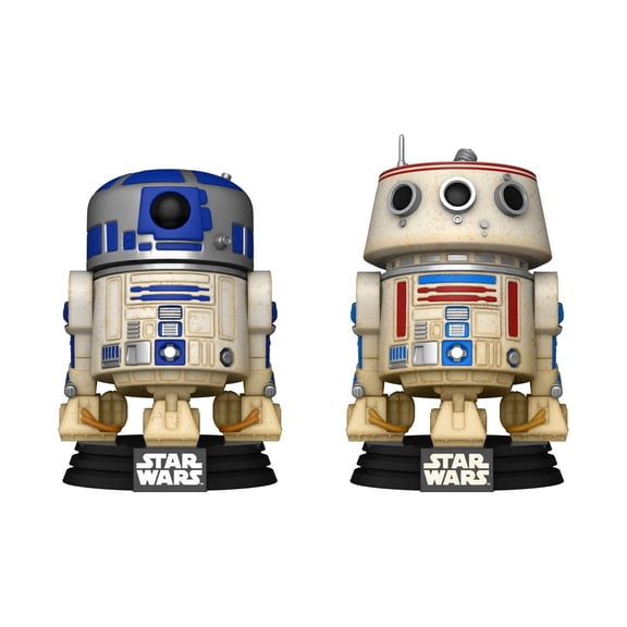 Funko POP Star Wars R2-D2 and R5-D4 Vinyl Bobble Head Figures 2023