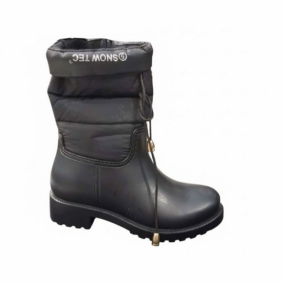 Snow Tec Women s Boot s-Stylish , Durable , Water Resistant -Fall , Winter &Halloween Offer -Black -size 10
