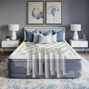 Beautyrest Sensalux 18 Inflatable Air Bed Blow up Mattress with Built-in Pump Queen