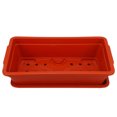 thumbnail image 1 of UPOUART 2pcs Window Box Planter Durable Plastic Flower Pot with Saucer for Gardening Succulents, 1 of 8