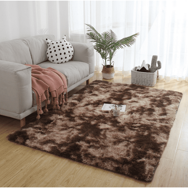 Luxury Rug Non Slip Floor Carpet, Light Brown Rugs For Living Room