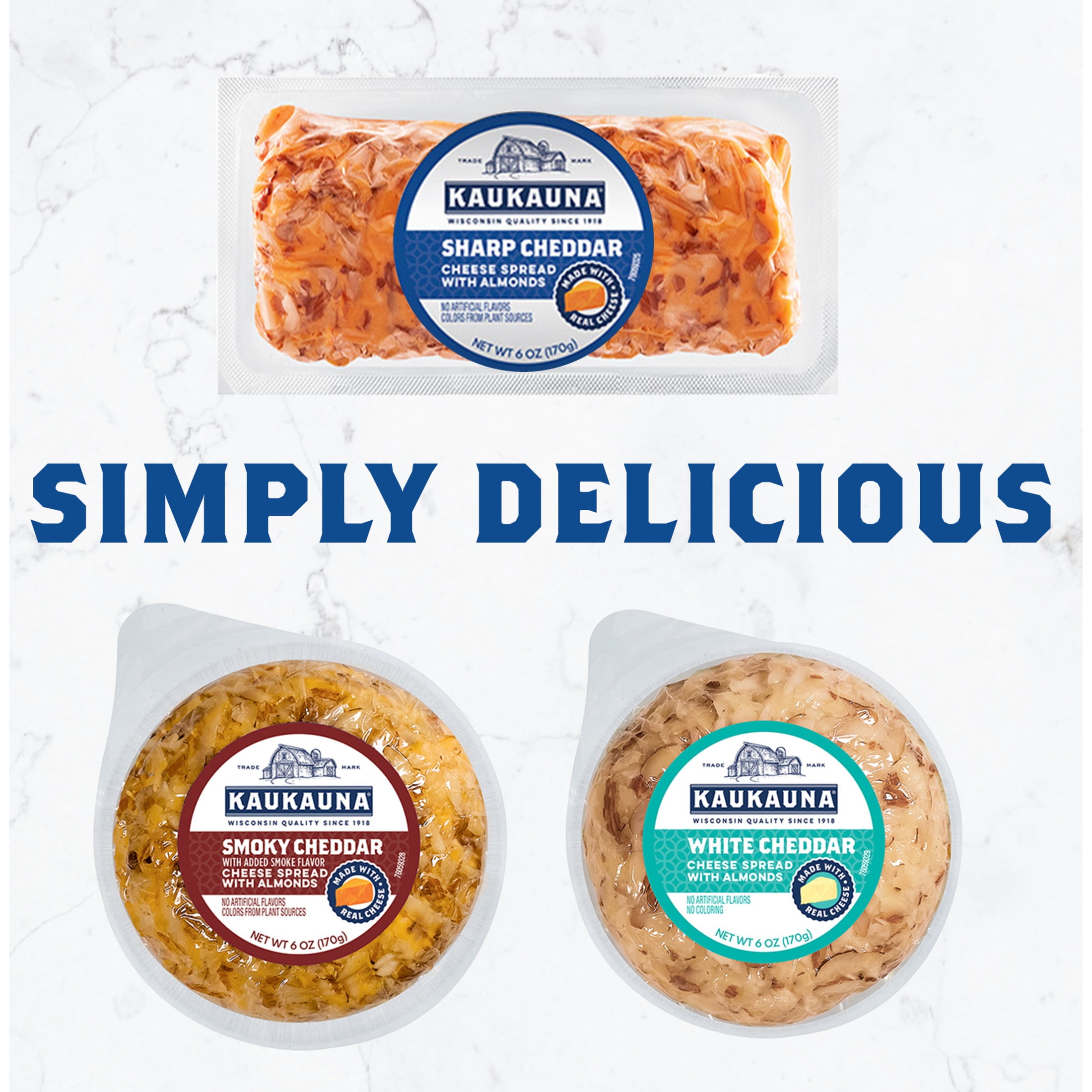 Kaukauna® Smoky Bacon Spreadable Cheese Ball, 6 oz
