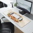thumbnail image 2 of Thanksgiving Day Large Gaming Mouse Pad Extended Fall Pumpkin Sunflower Desk Mouse Pad with Stitched Edges, Washable, Non Slip Water Resist Keyboard Pad for Gamer, Office & Home, 31.5 X 11.8 in, 2 of 7