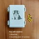 thumbnail image 5 of Dispensador de bolsas para excrementos de perro Onybte, resistente al agua, montaje en pared, 5 of 6