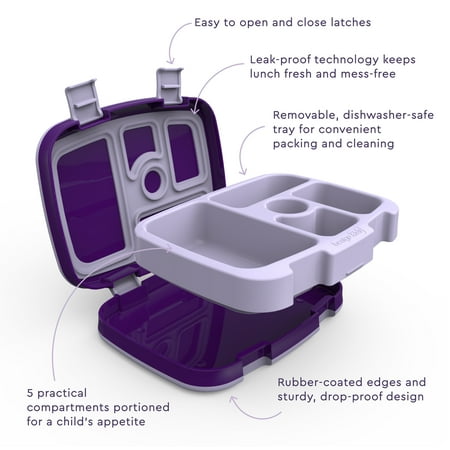 Bentgo - Kids Prints Unicorn Lunch Box - Lavender/Purple