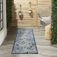 thumbnail image 3 of Nourison Aloha Indoor/Outdoor Blue/Grey 2'3" x 8' Area Rug, (2x8), 3 of 9
