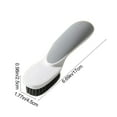 thumbnail image 2 of White Shoe Cleaning Brush That Doesnt Damage The Shoe Soft And Hard Bristles For Home Use Multifunctional In White Color, 2 of 8