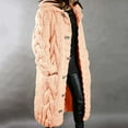 thumbnail image 1 of V-Neck Longline Cardigan, Plus-Size Duster Sweater, Relaxed Knit Coat Orange S , Cardigan, 1 of 5