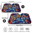 thumbnail image 3 of Fotbe Colorful Fall Leaves Car Windshield Sunshade | Sun Visor Protector Front Window Shade, Keeps Out UV Rays, Keeps Your Vehicle Cool-Small, 3 of 7
