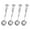Silver, variant on Old Metal Mixture Coffee And Dessert Spoon Set Of 4 For Baking Cake Decorating Cookware