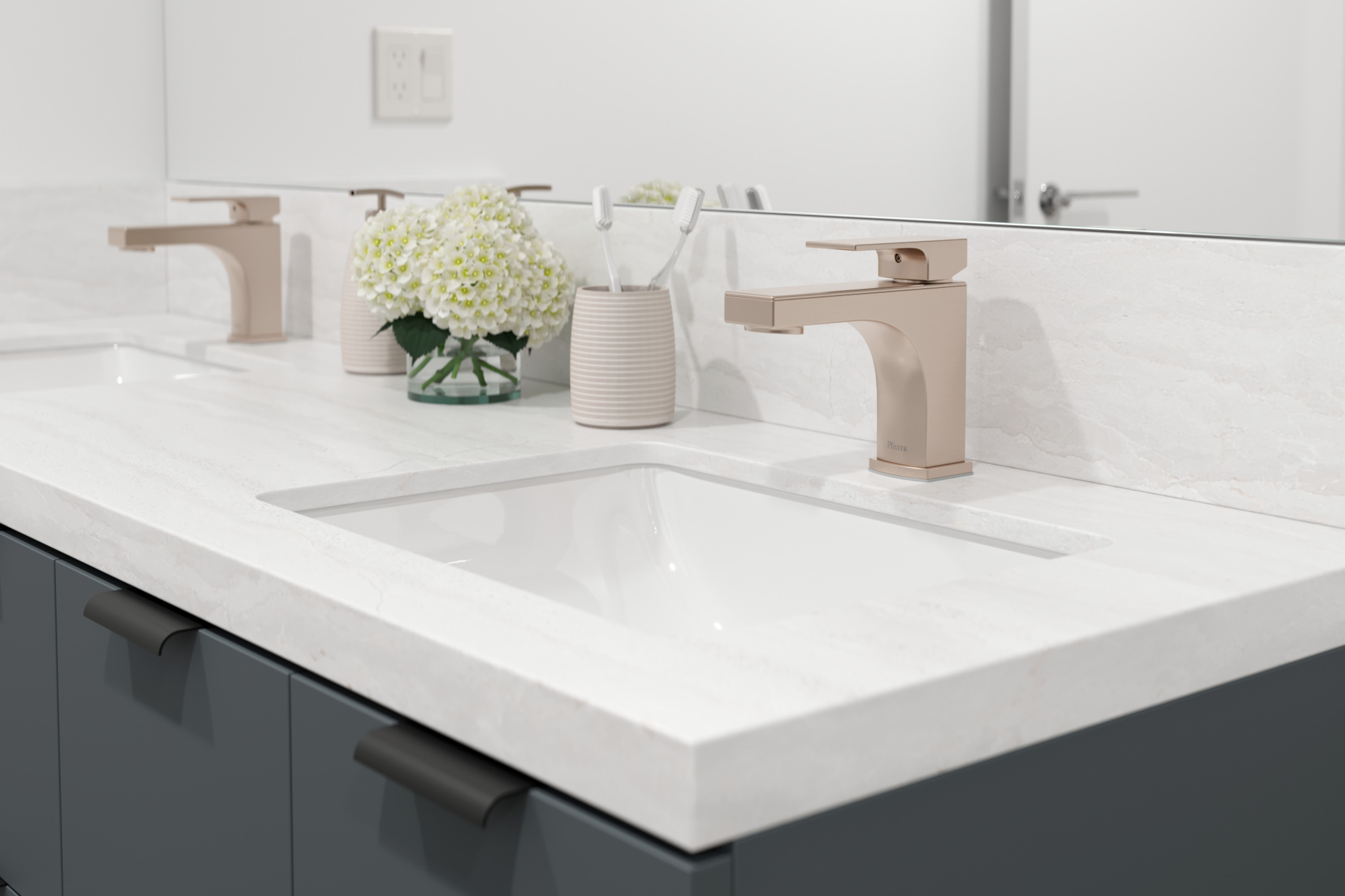 Pfister Lg42-Pfm0 Pfirst Modern 1.2 GPM Single Hole Bathroom Faucet - Chrome