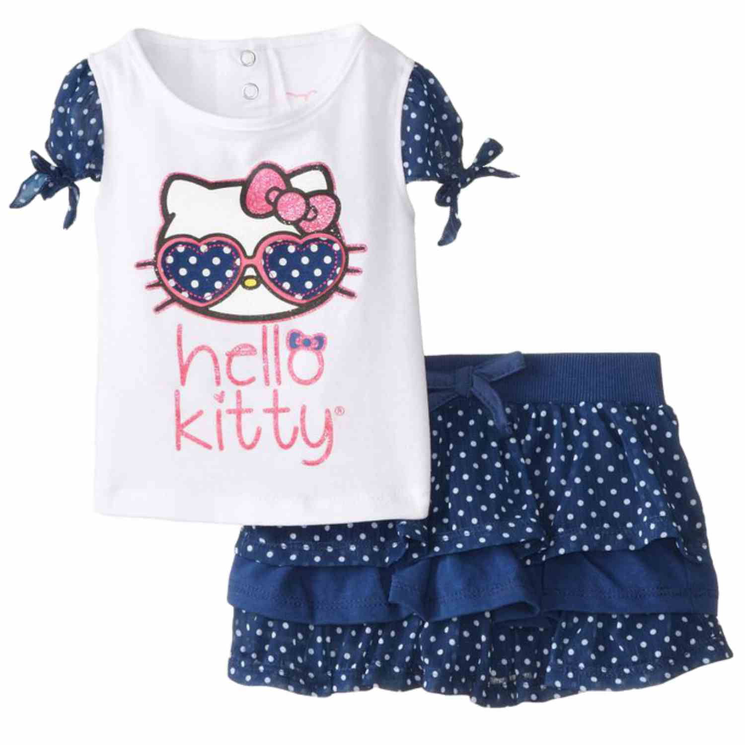 Hello Kitty Baby Girls Skirt Set with Kitty 