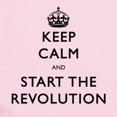 thumbnail image 2 of CafePress - Keep Calm And Start The Revolution Body Suit - Baby Light Bodysuit, Size Newborn - 24 Months, 2 of 4