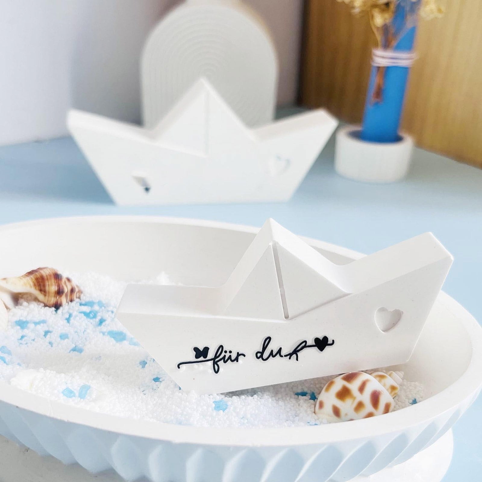 Flexible Silicone Striped Round Tray Casting Trays for Crafts Featuring Decorative Grooves Epoxy Resin Concrete Mold