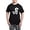 With Checker Pant, variant on CafePress - White Skunk Pajamas - Men's Dark Loose Fit Cotton Pajama Set